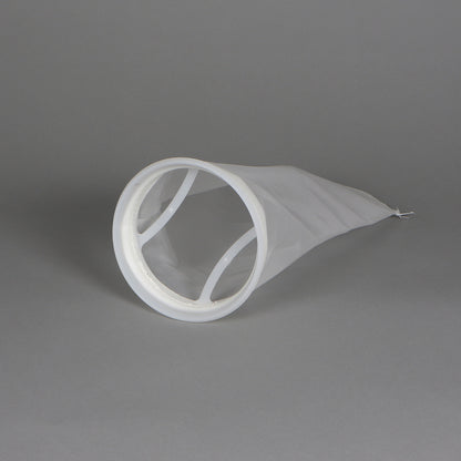 NMO100P2F - Nylon Monofilament, 100 Micron, P2 (7.06"x32"), F Flange, Mesh Filter Sock - PureFlow Filtration Solutions 