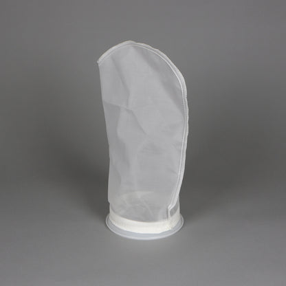 NMO100P2F - Nylon Monofilament, 100 Micron, P2 (7.06"x32"), F Flange, Mesh Filter Sock - PureFlow Filtration Solutions 