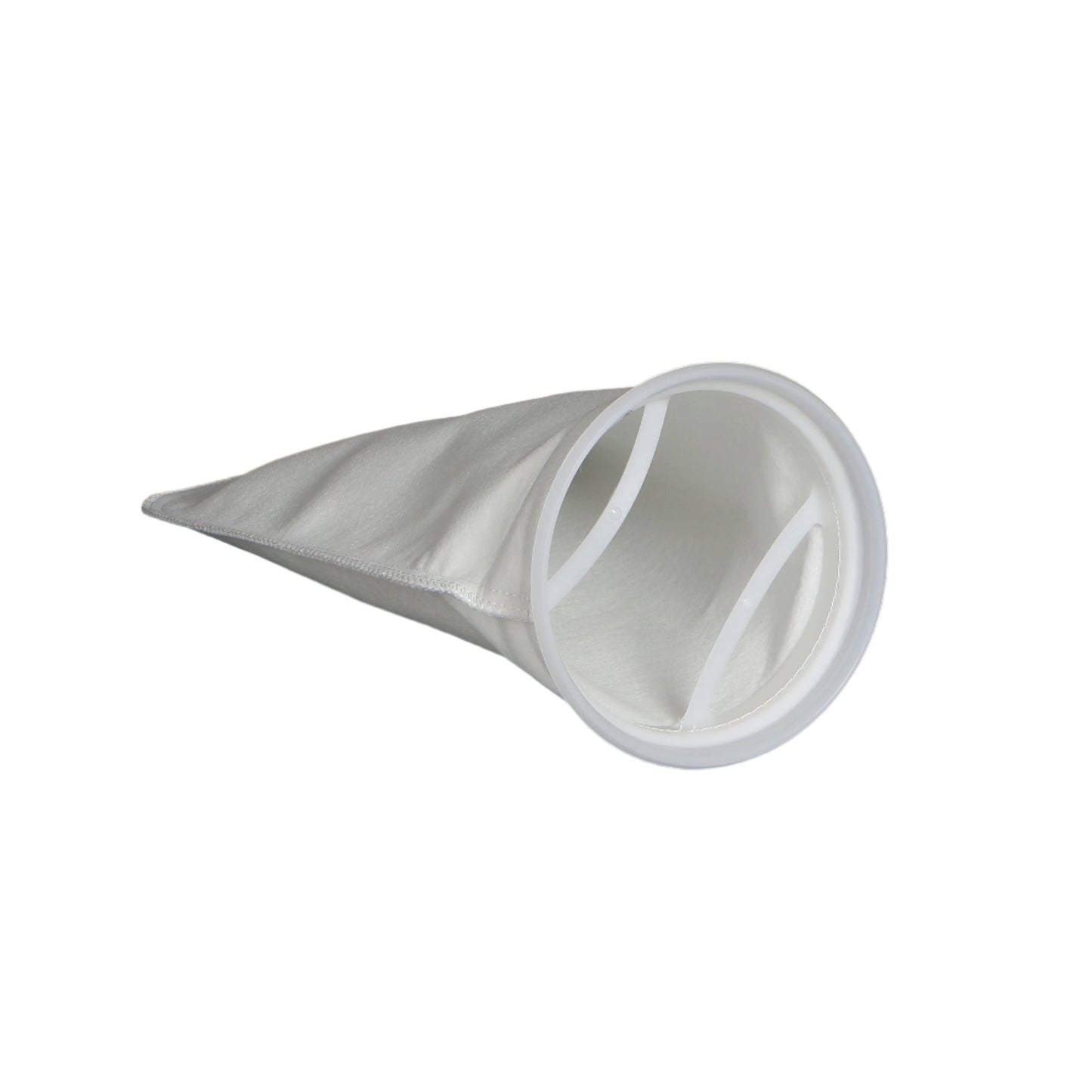 PES100P1F - Polyester Singed, 100 Micron, P1 (7.06"x16.5"), F Flange, Sewn - PureFlow Filtration Solutions