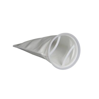 PES100P1F - Polyester Singed, 100 Micron, P1 (7.06"x16.5"), F Flange, Sewn - PureFlow Filtration Solutions